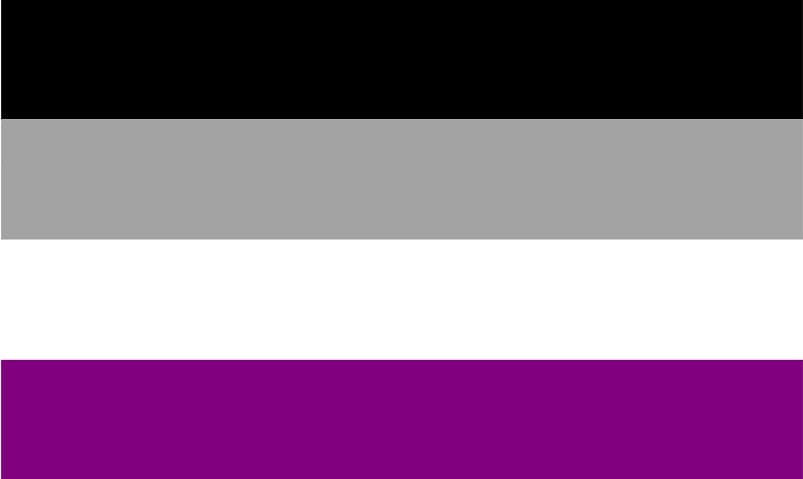 Flagge / Fahne / Symbol für Asexualität