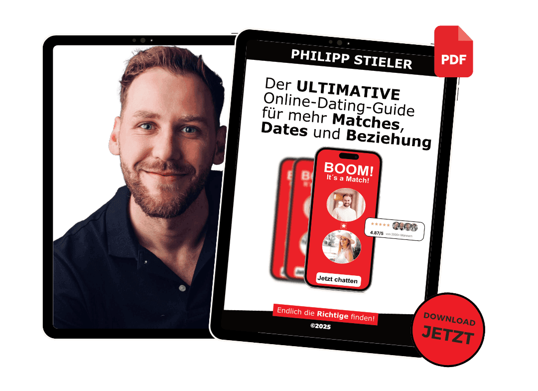 Datingcoach Philipp Stieler mit seinem Online-Dating-Guide für mehr Matches, Dates und Beziehungen