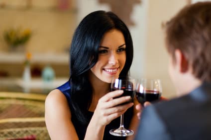 Traumfrau erobern bei romantischen Date