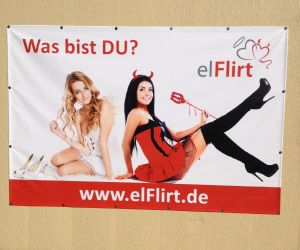 elFlirt-Plakatwerbung in der Nähe von Leipzig