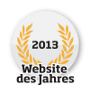 Grafik zur Nominierung Website des Jahres 2013